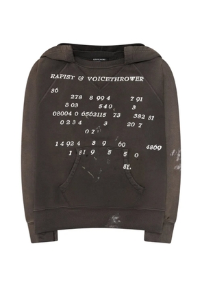 Enfants Riches Déprimés Voice Thrower raglan hoodie - Black