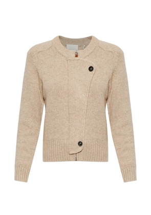 ISABEL MARANT Murielle zip-fastening cardigan - Neutrals