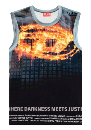 Diesel Biscoup cotton tank top - Blue