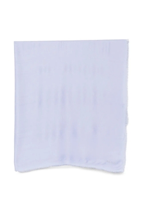 Blugirl logo-jacquard frayed scarf - Purple