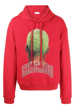 Ih Nom Uh Nit graphic print drawstring hoodie - Red