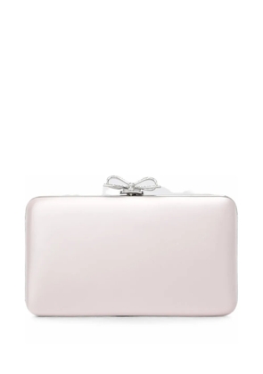 Self-Portrait satin clutch bag - Pink