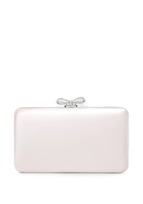 Self-Portrait satin clutch bag - Pink