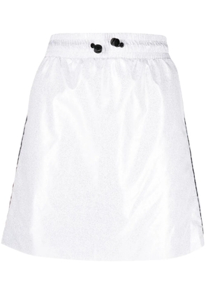 Chiara Ferragni logo-print drawstring skirt - Silver