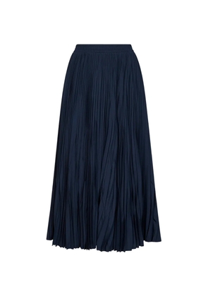Weekend Max Mara plissé-effect midi skirt - Blue