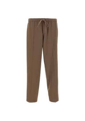 MM6 Maison Margiela drawstring-waist trousers - Brown