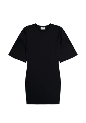 AWGE shoulder-pad logo-print mini dress - Black