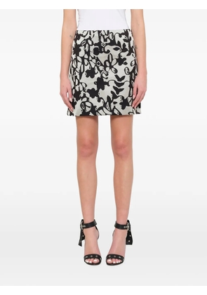 Lanvin abstract-print mini skirt - Neutrals