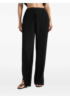 Manière De Voir Lila pleated wide-leg trousers black