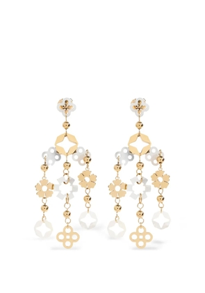Tory Burch floral-motif drop earrings - Gold