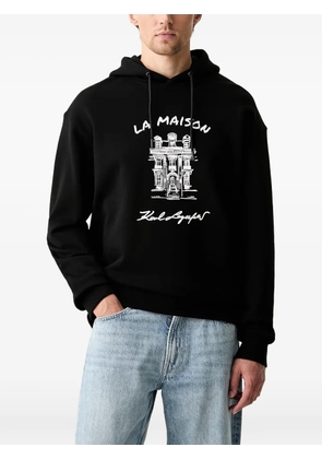 Karl Lagerfeld La Maison graphic-print hoodie - Black
