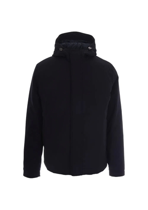 Herno hooded concealed-fastening jacket - Blue
