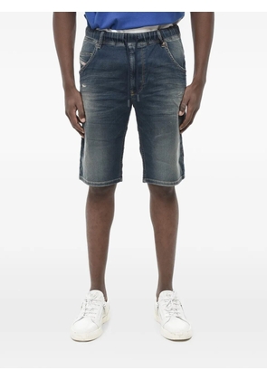 Diesel Krooley-NE elasticated-waist denim shorts - Blue