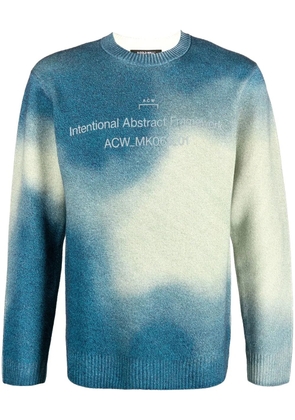 A-COLD-WALL* gradient-knit crew-neck jumper - Grey