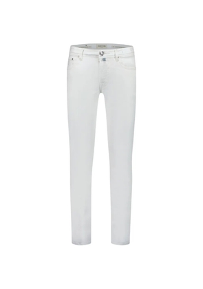 Jacob Cohën logo-patch slim-fit jeans - White
