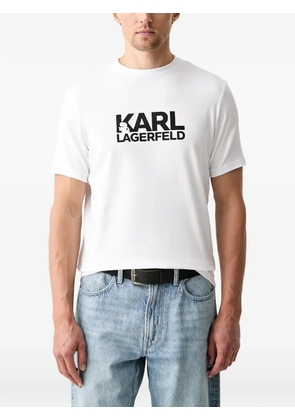 Karl Lagerfeld logo-print T-shirt - White