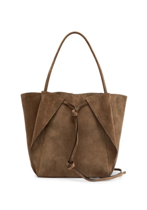 Gabriela Hearst Marija suede knotted-strap tote bag - Brown