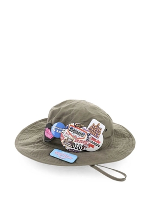 DSQUARED2 pin-embellished hat - Green