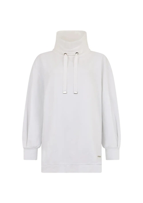 Moorer drawstring high-neck sweater - White