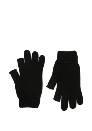 Rick Owens fingerless press-stud gloves - Black