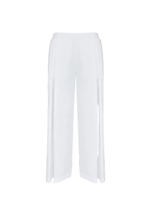 Lorena Antoniazzi side-slit wide-leg palazzo pants - White