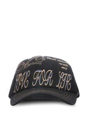 JUNGLES JUNGLES graphic-print cap - Black