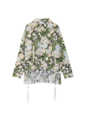 Ottod'Ame cotton drawstring shirt - Neutrals