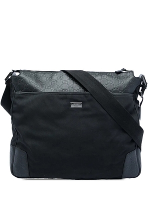Gucci Pre-Owned 2000-2015 Guccissima Trimmed Canvas crossbody bag - Black