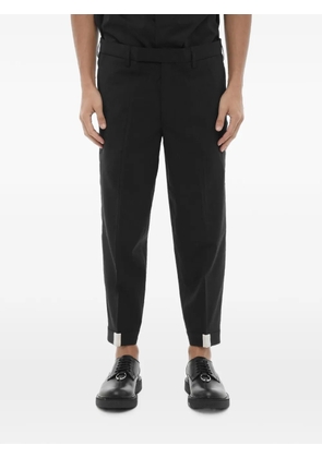 Neil Barrett slim-fit flat-front trousers - Black