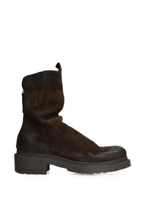 Metisse distressed-effect ankle boots - Brown
