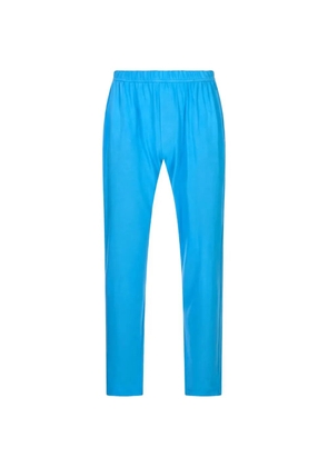Kiton logo-embroidered pajamas trousers - Blue