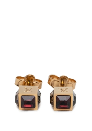 Louis Vuitton Pre-Owned 2014 Gold Plated Strass Gamble Push Back Earrings costume earrings