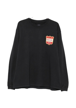RHUDE graphic-print long-sleeve T-shirt - Black