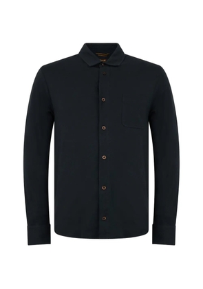 Moorer Siena long-sleeve pocket shirt - Black
