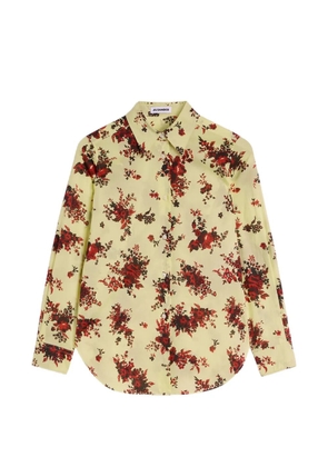 Jil Sander floral-print cotton-muslin shirt - Yellow