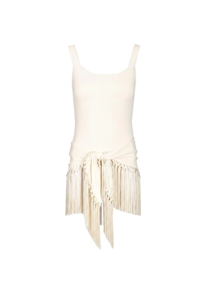 Taller Marmo Mini Lido fringed swimsuit - Neutrals
