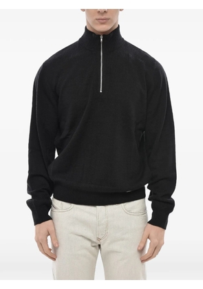 Diesel Camio-Out quarter-zip turtleneck sweater - Black
