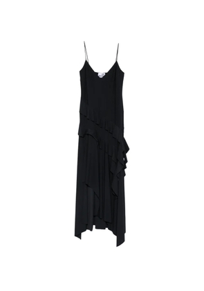 Love Moschino ruffled asymmetric dress - Black