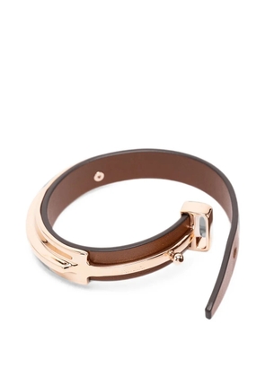 Max Mara Agiate leather bracelet - Gold