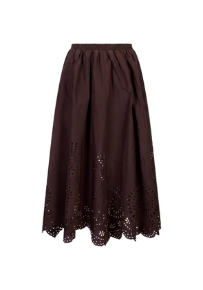 MeimeiJ broderie-anglaise skirt - Brown