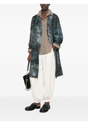 Pierre-Louis Mascia floral-print coat - Blue