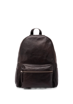 Orciani Lagoon leather backpack - Brown