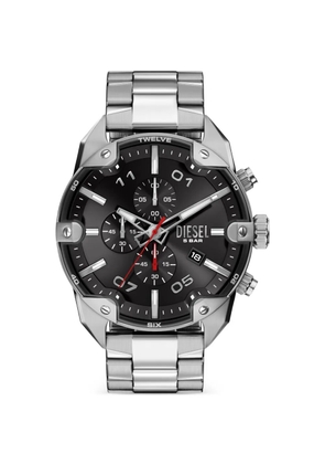 Diesel Spiked Stainless Steel 49mm Watch - Black