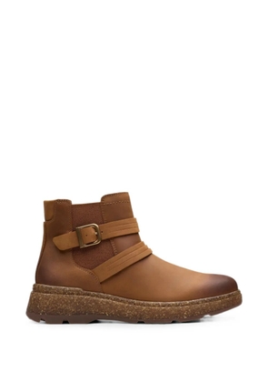 Clarks Originals Noralyn buckle-detail leather ankle boots - Brown