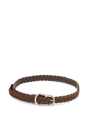Brunello Cucinelli braided suede belt - Brown