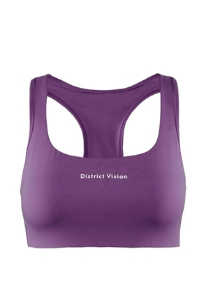 District Vision racerback double-layered bra - Purple