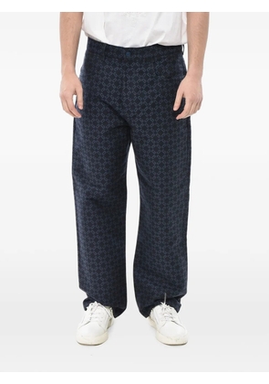 Givenchy monogram-pattern 5-pocket trousers - Blue