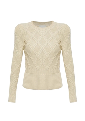 ISABEL MARANT Holly diamond-knit - Neutrals