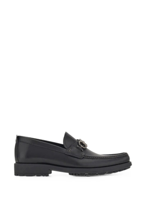 Ferragamo Gancini lug-sole loafers - Black