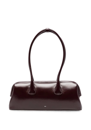 Osoi Boat Wide leather shoulder bag - Red